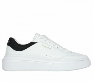 Zapatos con Cordones Skechers Cordova Classic Mujer Blancos Negros | 420176AUF