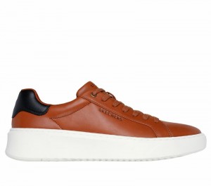 Zapatos con Cordones Skechers Court Break - Suit Sneaker Hombre Marrom | 436078LTG