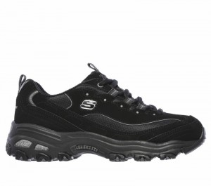 Zapatos con Cordones Skechers D'Lites - Biggest Fan Mujer Negros | 403598ZTX