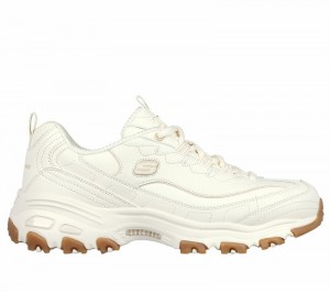 Zapatos con Cordones Skechers D'Lites - Good Neutral Mujer Blancos | 256314TVL