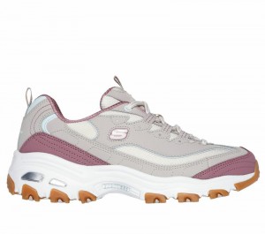 Zapatos con Cordones Skechers D'Lites - Popular Vote Mujer Grises Marrom Multicolor | 318056WBQ