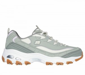 Zapatos con Cordones Skechers D'Lites - Popular Vote Mujer Verdes Multicolor | 475931ELQ