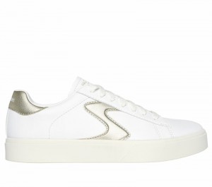 Zapatos con Cordones Skechers Eden LX - Beaming Glory Mujer Blancos Dorados | 894637JLM