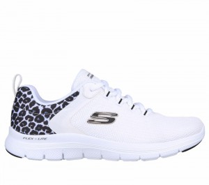 Zapatos con Cordones Skechers Flex Advantage 4.0 - Wild Ballad Mujer Blancos Leopardo | 935482VYO