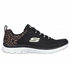 Zapatos con Cordones Skechers Flex Advantage 4.0 - Wild Ballad Mujer Negros Leopardo | 780951ZSF