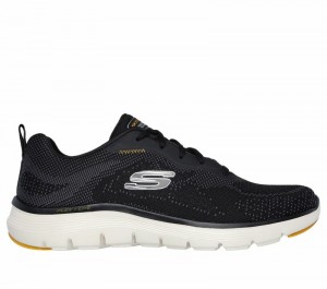 Zapatos con Cordones Skechers Flex Advantage 5.0 - Fosten Hombre Negros Amarillos | 185629VTO