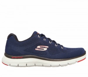Zapatos con Cordones Skechers Flex Advantage 4.0 - Upstream Hombre Azul Marino | 483196IZX