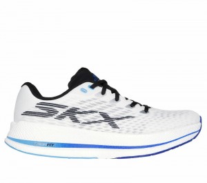 Zapatos con Cordones Skechers GO RUN RAZOR 5 Mujer Blancos Azules | 193502GNP
