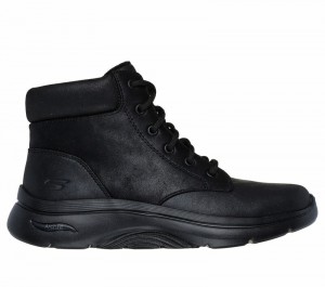 Zapatos con Cordones Skechers GO WALK Arch Fit 2.0 - Mountain View Mujer Negros | 785642MRB