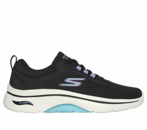 Zapatos con Cordones Skechers GO WALK Arch Fit 2.0 - Balin Mujer Negros Multicolor | 923160IVS