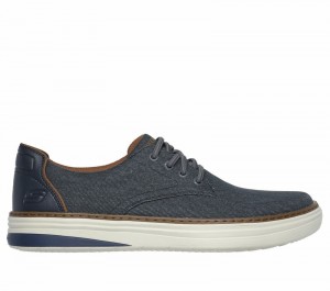 Zapatos con Cordones Skechers Hyland - Ratner Hombre Azul Marino | 576983IUS