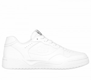 Zapatos con Cordones Skechers Koopa Court - Volley Low Varsity Hombre Blancos | 487506PVF