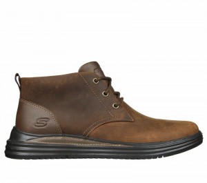 Zapatos con Cordones Skechers Proven - Yermo Hombre Marrom | 257643IHR