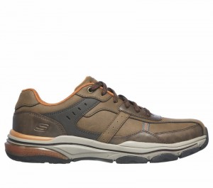 Zapatos con Cordones Skechers Relaxed Fit: Romago - Elmen Hombre Marrom | 218694RSC