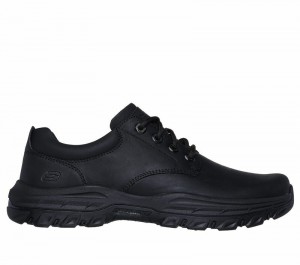 Zapatos con Cordones Skechers Relaxed Fit: Knowlson - Leland Hombre Negros | 921570FIP
