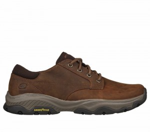 Zapatos con Cordones Skechers Relaxed Fit: Craster - Fenzo Hombre Marrom | 510874OLK