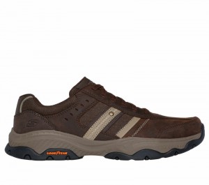 Zapatos con Cordones Skechers Relaxed Fit: Craster - Archdale Hombre Negros | 517026POS