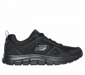 Zapatos con Cordones Skechers Track Hombre Negros | 203651FGR