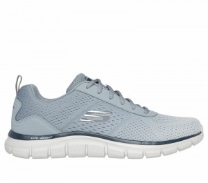 Zapatos con Cordones Skechers Track - Ripkent Hombre Grises Claro | 605943XYE