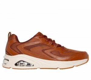 Zapatos con Cordones Skechers Tres-Air Uno - Craft Leather Air Hombre Negros | 426973BHZ