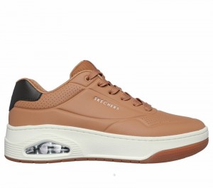 Zapatos con Cordones Skechers Uno Court Hombre Marrom | 651492MYZ