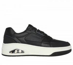 Zapatos con Cordones Skechers Uno Court - Low-Post Hombre Negros | 301857CZE
