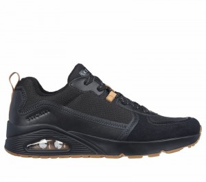 Zapatos con Cordones Skechers Uno - Layover Hombre Negros | 492317MJV