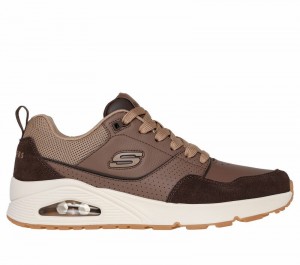 Zapatos con Cordones Skechers Uno - Retro One Hombre Marrom | 319678MOS