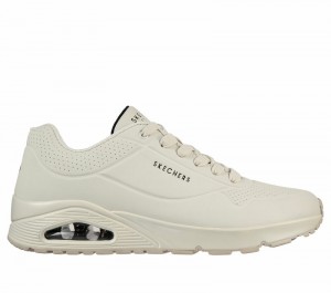 Zapatos con Cordones Skechers Uno - Stand on Air Hombre Blancos | 836294MJA