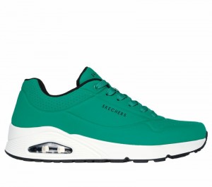 Zapatos con Cordones Skechers Uno - Stand on Air Hombre Verdes Blancos | 459862BHZ