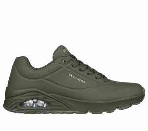 Zapatos con Cordones Skechers Uno - Stand on Air Hombre Verdes Oscuro | 963805UMW