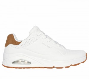 Zapatos con Cordones Skechers Uno - Suited On Air Hombre Blancos | 396857OZH