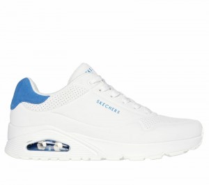 Zapatos con Cordones Skechers Uno - Suited On Air Hombre Blancos Azules | 692418MFT