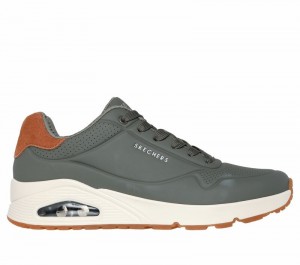 Zapatos con Cordones Skechers Uno - Suited On Air Hombre Verde Oliva | 071254KBJ
