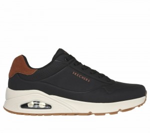 Zapatos con Cordones Skechers Uno - Suited On Air Hombre Negros | 302689WNT