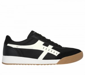 Zapatos con Cordones Skechers Zinger - Manzanilla Superado Hombre Negros Blancos | 934082YHP